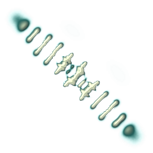Late fitted body split into repeated segments.